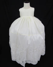 Load image into Gallery viewer, Natalia - Luxurious Ivory Layered Baptism Gown with Floral Accents (Ropon Style)