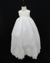 Load image into Gallery viewer, Norah - Ivory Embroidered Baptism Gown with Bonnet (Ropon Style)