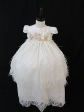 Load image into Gallery viewer, Valeria - Elegant Feathered Baptism Gown (Ropon Style)