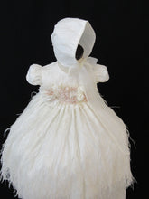 Load image into Gallery viewer, Valeria - Elegant Feathered Baptism Gown (Ropon Style)